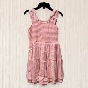 Moa Moa Light Pink Ruffle Strap Tiered Sundress
